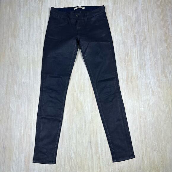 J Brand Glory Coated Super Skinny Low Rise Legging Everyday Casual Wear Jeans 27 - Picture 1 of 13